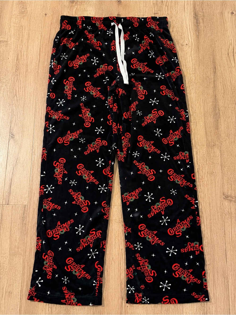 A Christmas Story Pajama Pants Women’s M Black Christmas Print